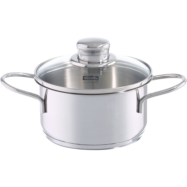 Häppchen-set kookpan met glazen deksel