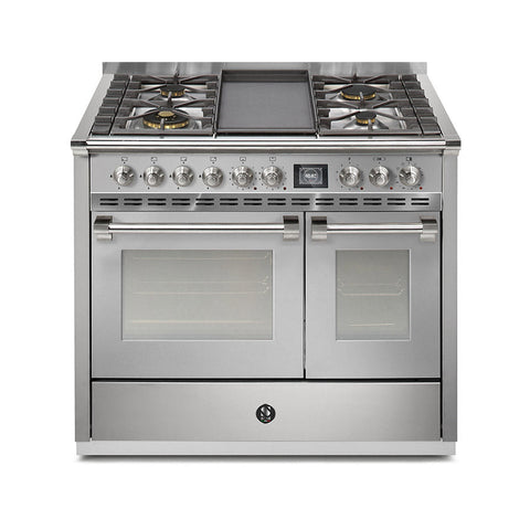 Steel Fornuis Ascot 100- Gas Fornuis | AQ10SF | Model 2024-Fornuizen-Steel Cucine-4 PITS GAS MET TABLE TOP (4T/4B)-INOX-NIKKEL-Jones-Jansen