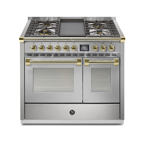 Steel Fornuis Ascot 100- Gas Fornuis | AQ10SF | Model 2024-Fornuizen-Steel Cucine-4 PITS GAS MET TABLE TOP (4T/4B)-INOX-MESSING-Jones-Jansen