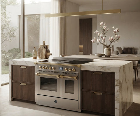 Steel Cucine inductie fornuis Ascot Mistral 90 met kookveldafzuiging | AQ9SF-4FIKW | Model 2026