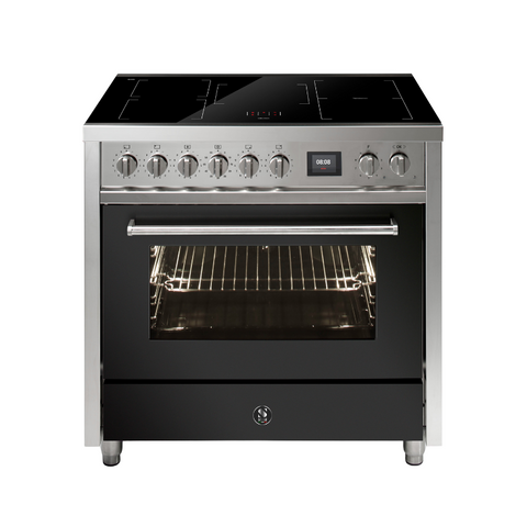 Steel Fornuis Enfasi 90 Pulse - Inductie Fornuis | EP9F-5FIW | Model 2025