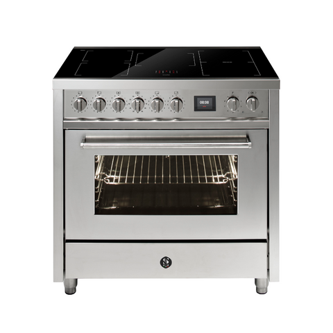 Steel Fornuis Enfasi 90 Pulse - Inductie Fornuis | EP9F-5FIW | Model 2025