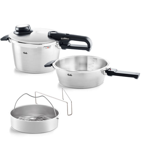 Vitavit® Premium 2-delige set met snelbraadpan 2,5 l & snelkookpan 4,5 l