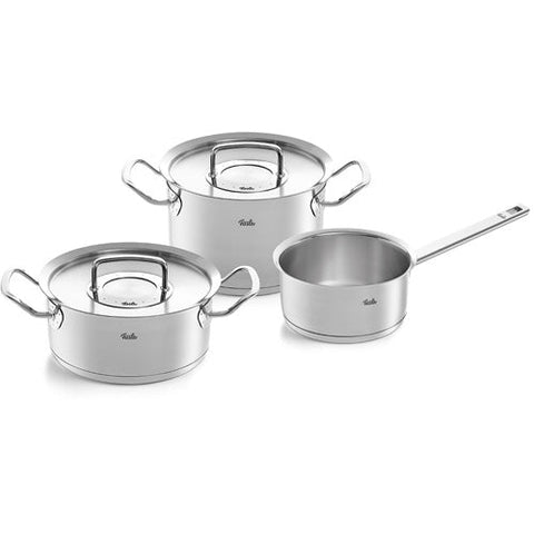 Original-Profi Collection® 3-delige pannenset met metalen deksels