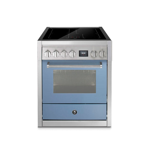 Steel fornuis Genesi 70 - Inductie fornuis | GQ7S-4I | Model 2024-Fornuizen-Steel Cucine-4 ZONES INDUCTIE-Mat Blauw / Celeste-Jones-Jansen