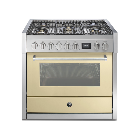 Steel fornuis Genesi 90 - Gas fornuis | GQ9S | Model 2024-Fornuizen-Steel Cucine-Jones-Jansen