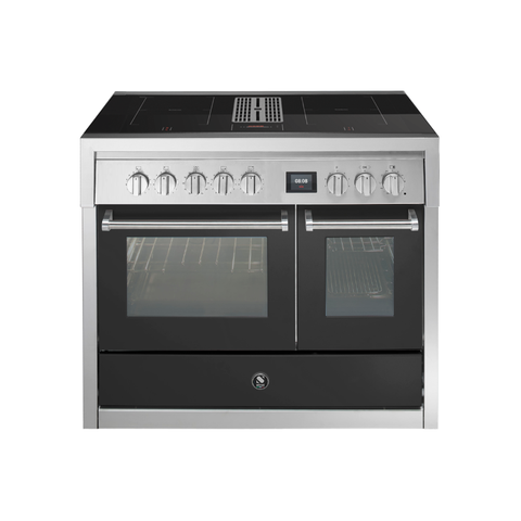 Steel inductie fornuis Genesi 100 Mistral met kookveldafzuiging | GQ10SF-4FIKW | Model 2026