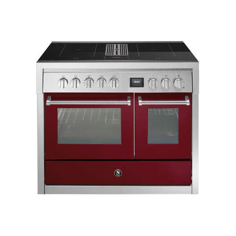 Steel inductie fornuis Genesi 100 Mistral met kookveldafzuiging | GQ10SF-4FIKW | Model 2026