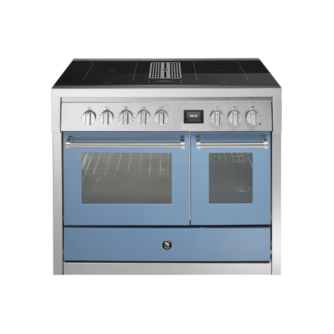 Steel inductie fornuis Genesi 100 Mistral met kookveldafzuiging | GQ10SF-4FIKW | Model 2026