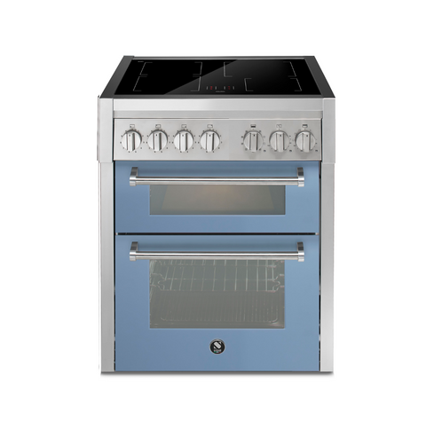 Steel Fornuis Genesi 70/2 - Inductie fornuis | GQ7SF-4I | Model 2024-Fornuizen-Steel Cucine-Mat Blauw / Celeste-Jones-Jansen