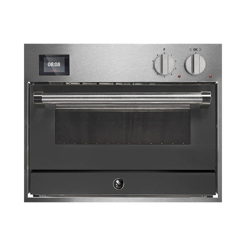Steel Genesi GQFE6-P inbouwoven 60x45 cm met 34 liter pizza- en grilloven Antraciet