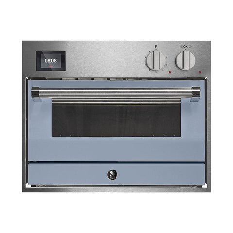 Steel Genesi GQFE6-P inbouwoven 60x45 cm met 34 liter pizza- en grilloven Mat Blauw (Celeste)