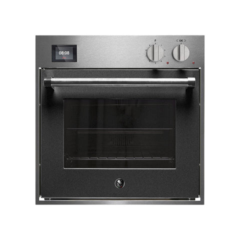 Steel Genesi GQFE6-S inbouwoven 60x60 cm met combi-stoom Antraciet