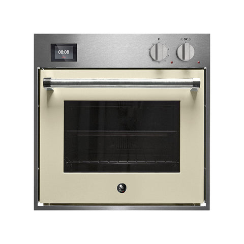 Steel Genesi GQFE6-S inbouwoven 60x60 cm met combi-stoom Glanzend Créme 