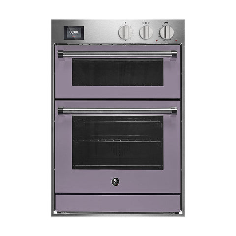 Steel Genesi GQFFE6-S inbouwoven 60x90 cm met combi-stoomoven en pizzaoven Mat Paars (Amethist)