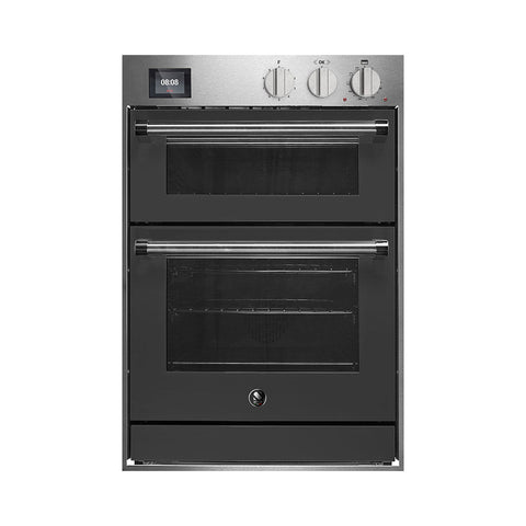 Steel Genesi GQFFE6-S inbouwoven 60x90 cm met combi-stoomoven en pizzaoven Antraciet