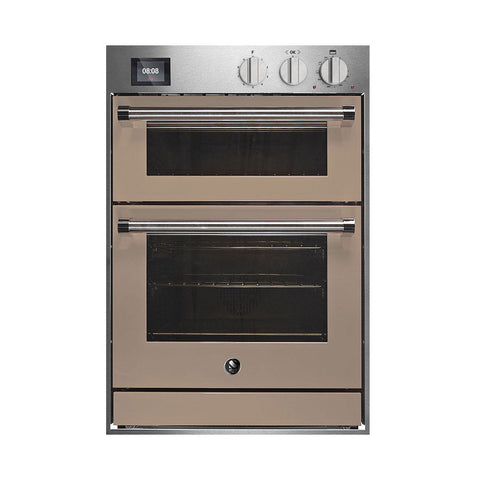 Steel Genesi GQFFE6-S inbouwoven 60x90 cm met combi-stoomoven en pizzaoven Mat Beige (Sabbia)