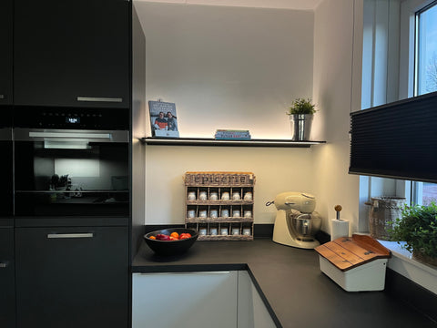 Jansen & de Bont / Novy - Shelf - Mineral Black - 125 cm - Nieuwste Versie 2026 - SKU: 720202