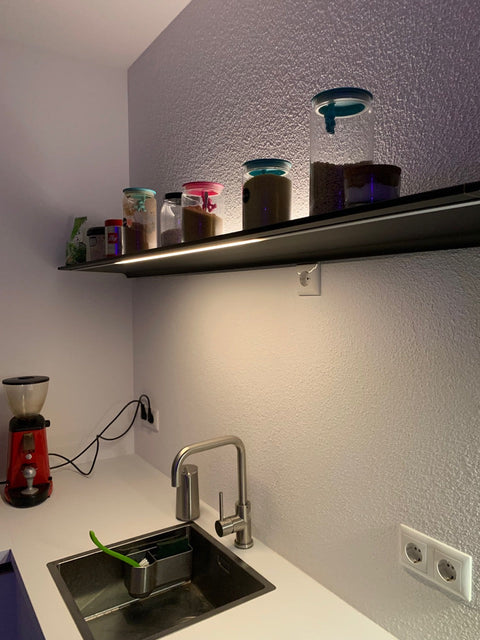 Jansen & de Bont / Novy - Shelf - Mineral Black - 125 cm - Nieuwste Versie 2026 - SKU: 720202