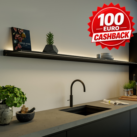 Jansen & de Bont / Novy - Shelf - Mineral Black - Alle Afmetingen - Nieuwste Versie 2026 met Gesture Control