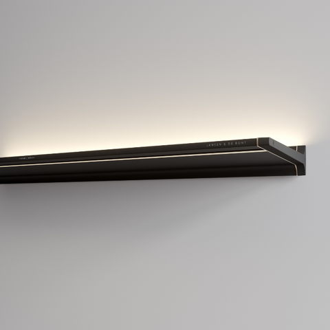 Jansen & de Bont / Novy - Shelf - Mineral Black - 125 cm - Nieuwste Versie 2026 - SKU: 720202