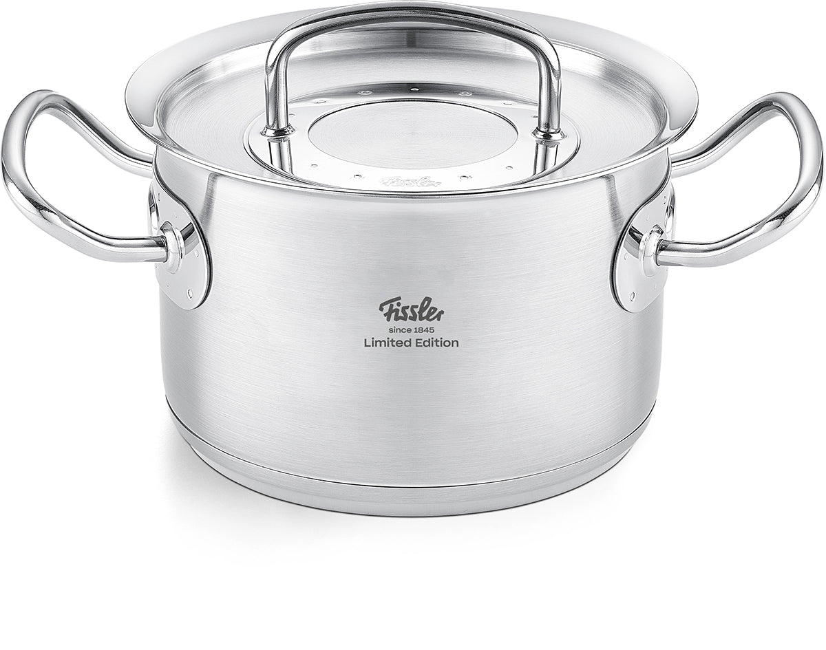 Original-Profi Collection® Retro 5-delige pannenset met metalen deksels