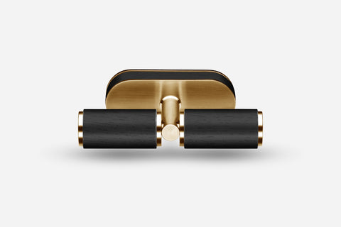 ARTISAN Window T-Bar Handle / AWTH Gold &  Black Ash Wood