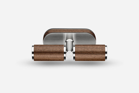 ARTISAN Window T-Bar Handle / AWTH Silver &  Walnut Wood