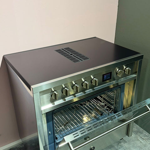 Steel inductie fornuis Genesi 90 Mistral met kookveldafzuiging | GQ9SF-4FIKW | Model 2026