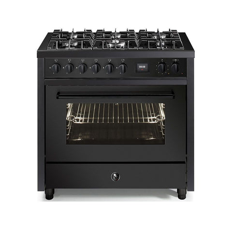 Steel Stove Enfasi 90 All Black - Gas Stove | EQ9F-6 NF | Model 2023 