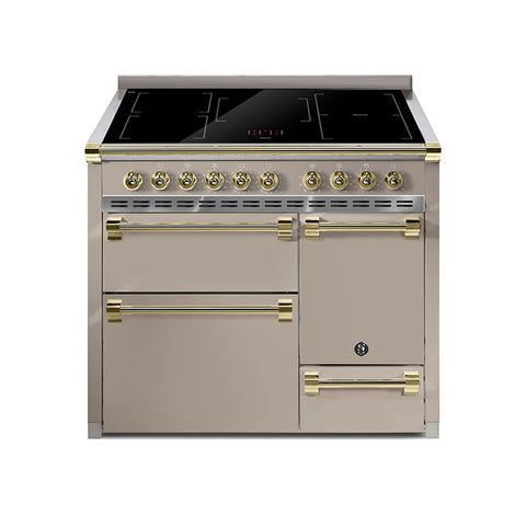 Steel Fornuis Ascot 100/3- Inductie Fornuis | AQ10SFF-D-5FI | Model 2024-Fornuizen-Steel Cucine-Mat beige / Sabbia-MESSING-Jones-Jansen