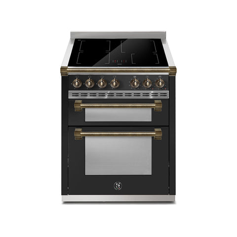 Steel Fornuis Ascot - Inductie Fornuis | 70/2 | AQ7SF-4I | Model 2024-Fornuizen-Steel Cucine-Glanzend zwart / Nero-BRONS-Jones-Jansen