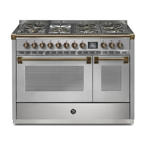 Steel Fornuis Ascot 120 - Gas Fornuis | AQ12SF | Model 2024-Fornuizen-Steel Cucine-7 PITS GAS INC. MEGA WOK (6M)-INOX-BRONS-Jones-Jansen