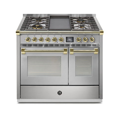 Steel Fornuis Ascot 100- Gas Fornuis | AQ10SF | Model 2024-Fornuizen-Steel Cucine-4 PITS GAS MET TABLE TOP (4T/4B)-INOX-MESSING-Jones-Jansen