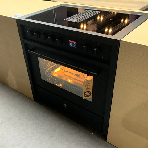 Steel Fornuis Enfasi Mistral 90 | Met Kookveldafzuiging | EQ9F-4FIK-Fornuizen-Steel Cucine-Jones-Jansen